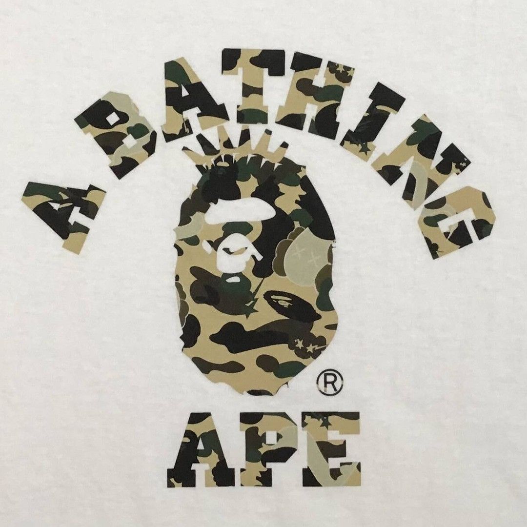 Bape × Kaws × Nigo KAWS × BAPE camo bendy NYC college logo T-shirt APE NIGO Size US XL / EU 56 / 4 - 3 Thumbnail