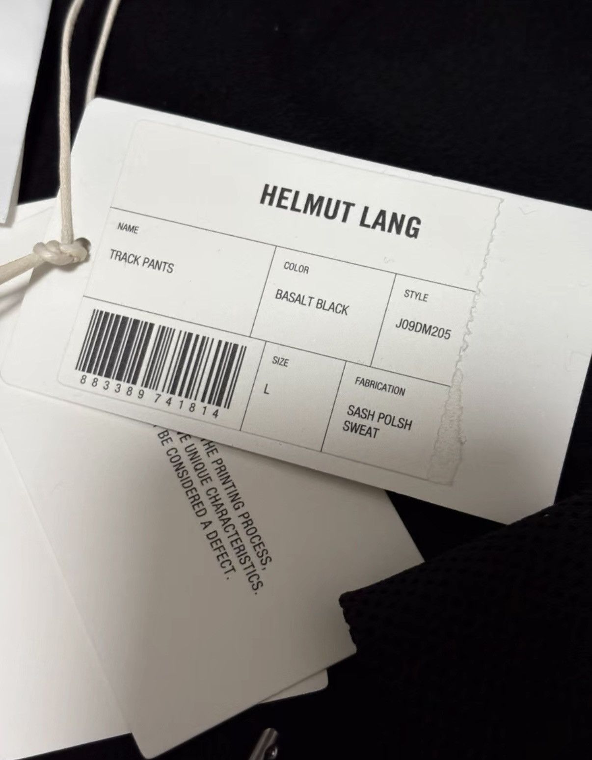 Helmut Lang Helmut Lang Basalt Black Special Material Sweatpants Size US 36 / EU 52 - 6 Thumbnail
