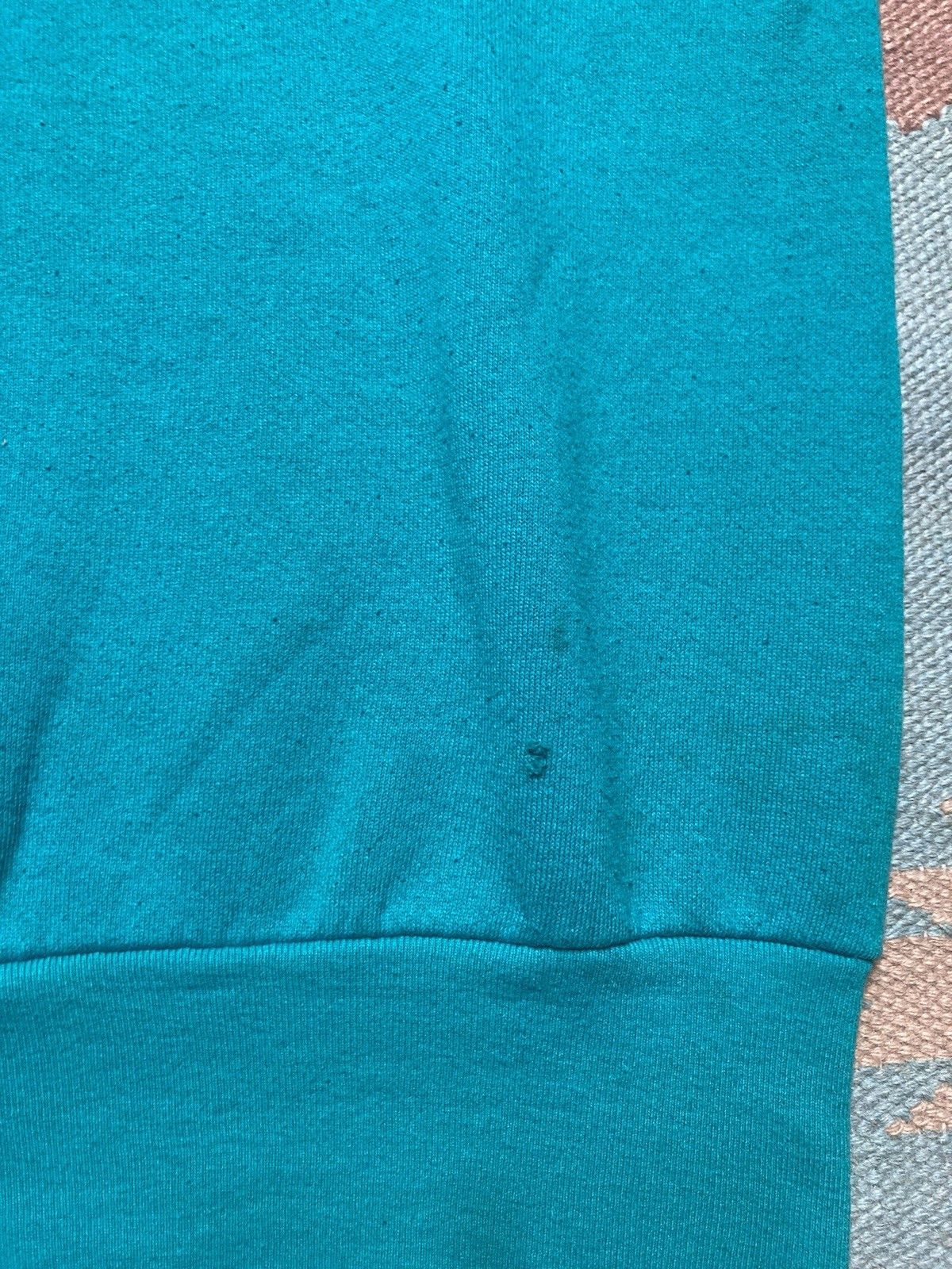 Fruit Of The Loom × Vintage 90s short sleeve sweatshirt fruit of the loom blank teal XL Size US XL / EU 56 / 4 - 2 Thumbnail