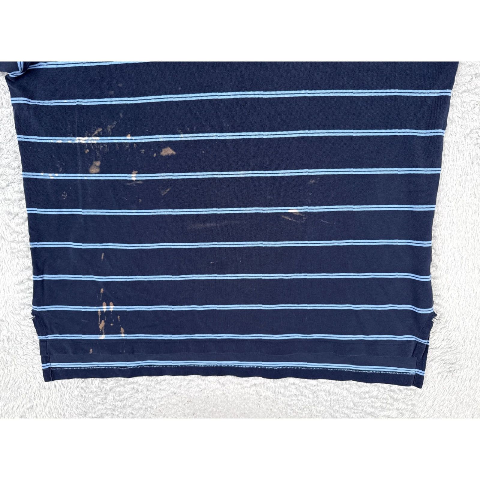 Ralph Lauren VINTAGE Polo Ralph Lauren Polo Shirt Men 2XL Blue 100% Cotton Slim Striped Polo Shirt Mens Size US XXL / EU 58 / 5 - 5 Thumbnail