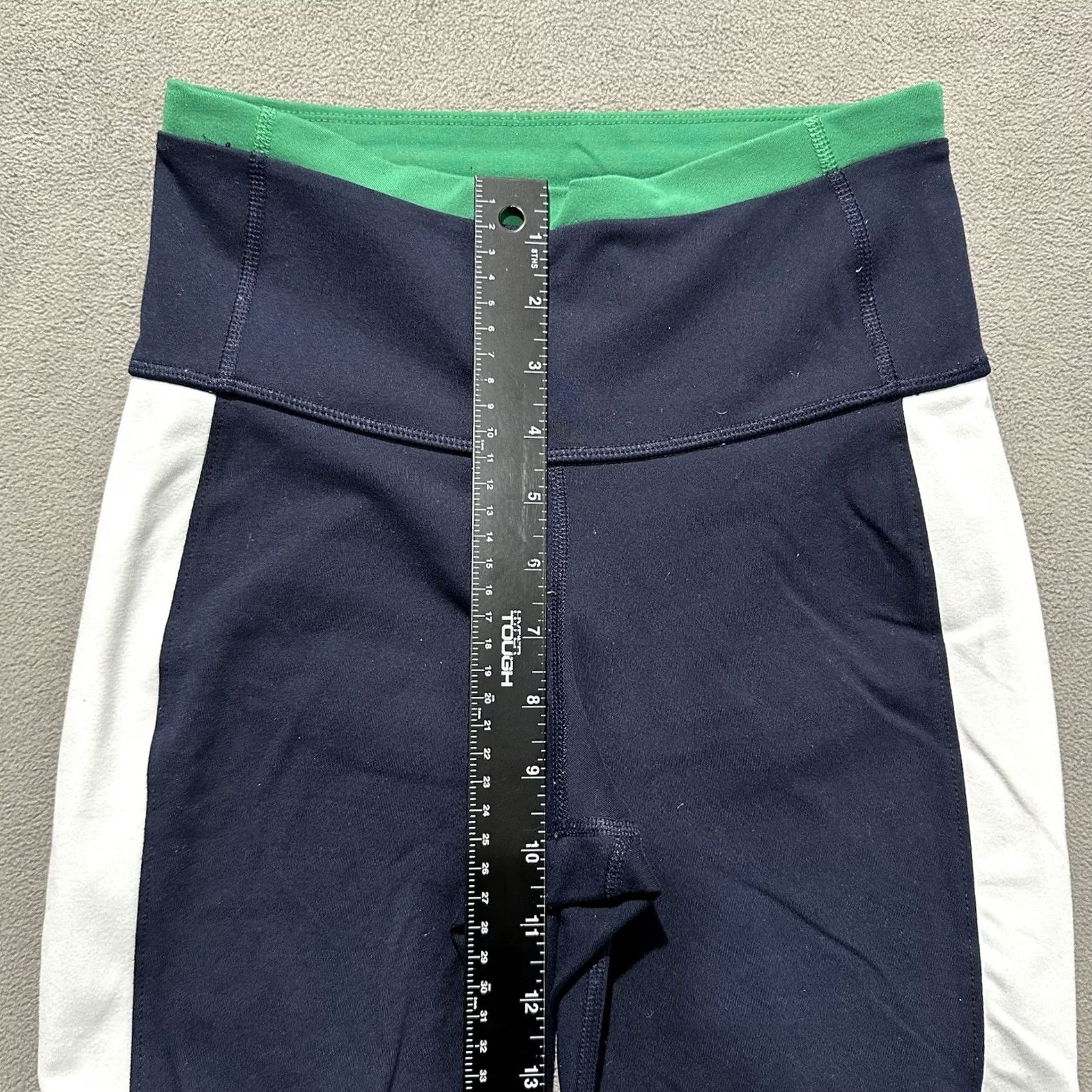 Old Navy Old Navy Active Go Dry Leggings Womens S Blue Green White Stretch Yoga Capri Size 28" / US 6 / IT 42 - 5 Thumbnail