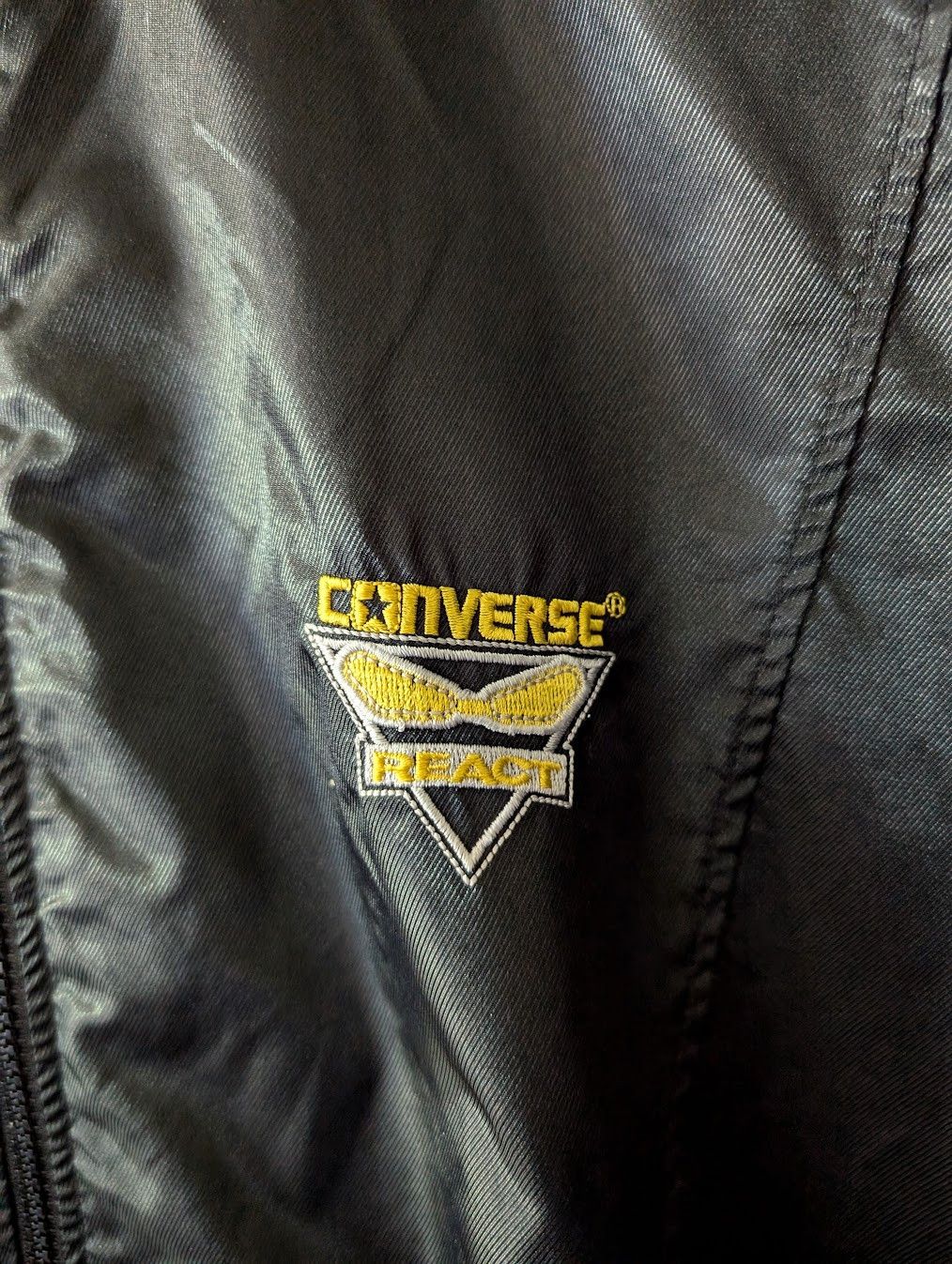 Converse × Vintage Vintage 90's Converse RARE React Promo Nylon Jacket Size US M / EU 48-50 / 2 - 2 Thumbnail