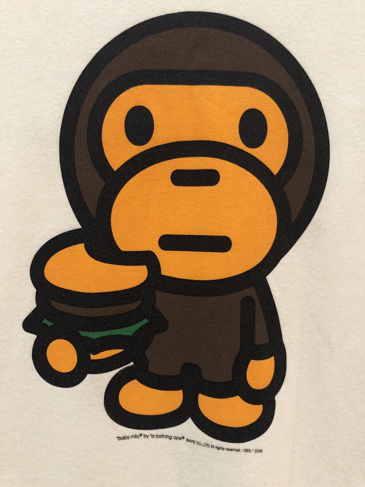 Bape OG 2005 Baby Milo Junk Foods Hamburger Raglan 3q Tee Size US L / EU 52-54 / 3 - 3 Thumbnail