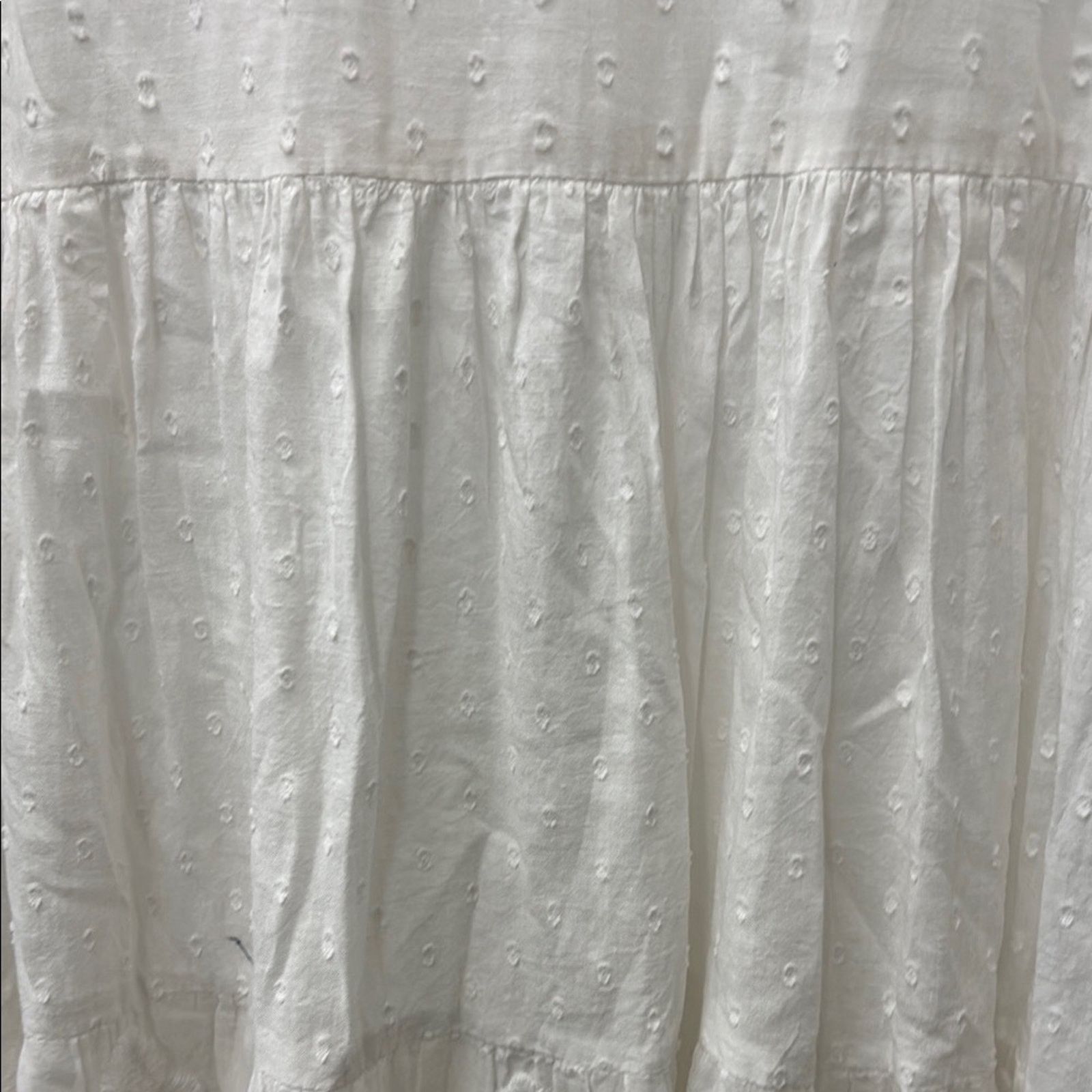 Other NWT Antica Sartoria White Boxy Embellished Tunic Top OneSize Size ONE SIZE - 8 Thumbnail