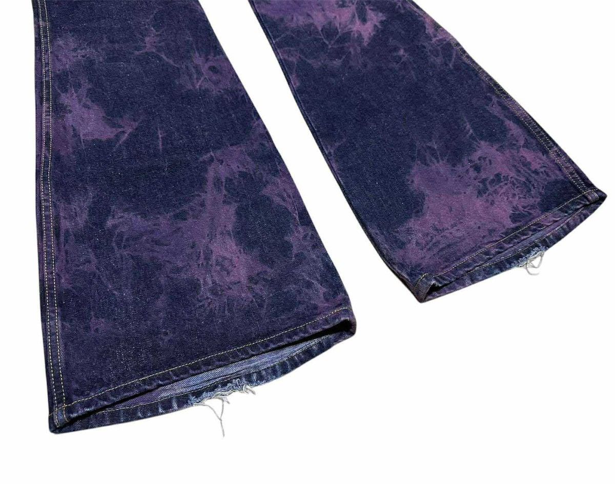 Japanese Brand 🔥Y2K Vintage Blue Way Flared Denim Bootcut Acid Purple Size US 29 - 4 Thumbnail