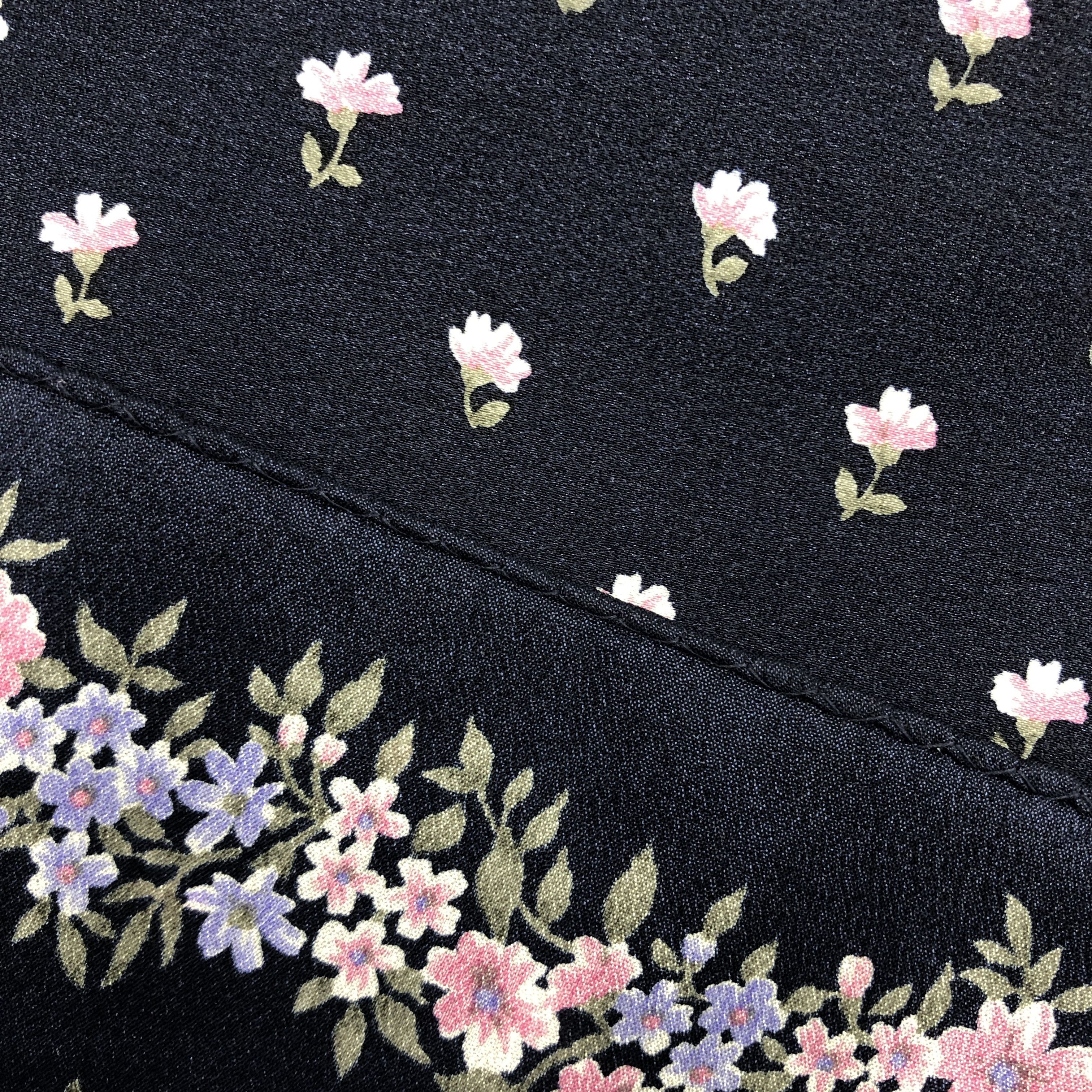 Japanese Brand Vintage Floral SILK Scarf Twill Stole Wraps Scarves Size ONE SIZE - 8 Thumbnail