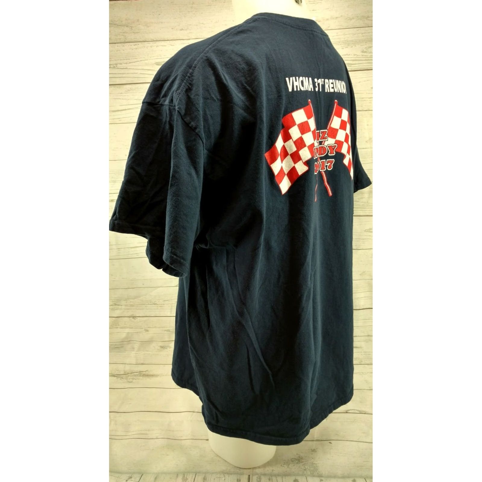 Gildan Vietnam Helicopter Crew Member Association T-Shirt Sz 3XL 2017 INDY LZ Mens Graphic Tee Blue 3XL Size US XXL / EU 58 / 5 - 7 Thumbnail