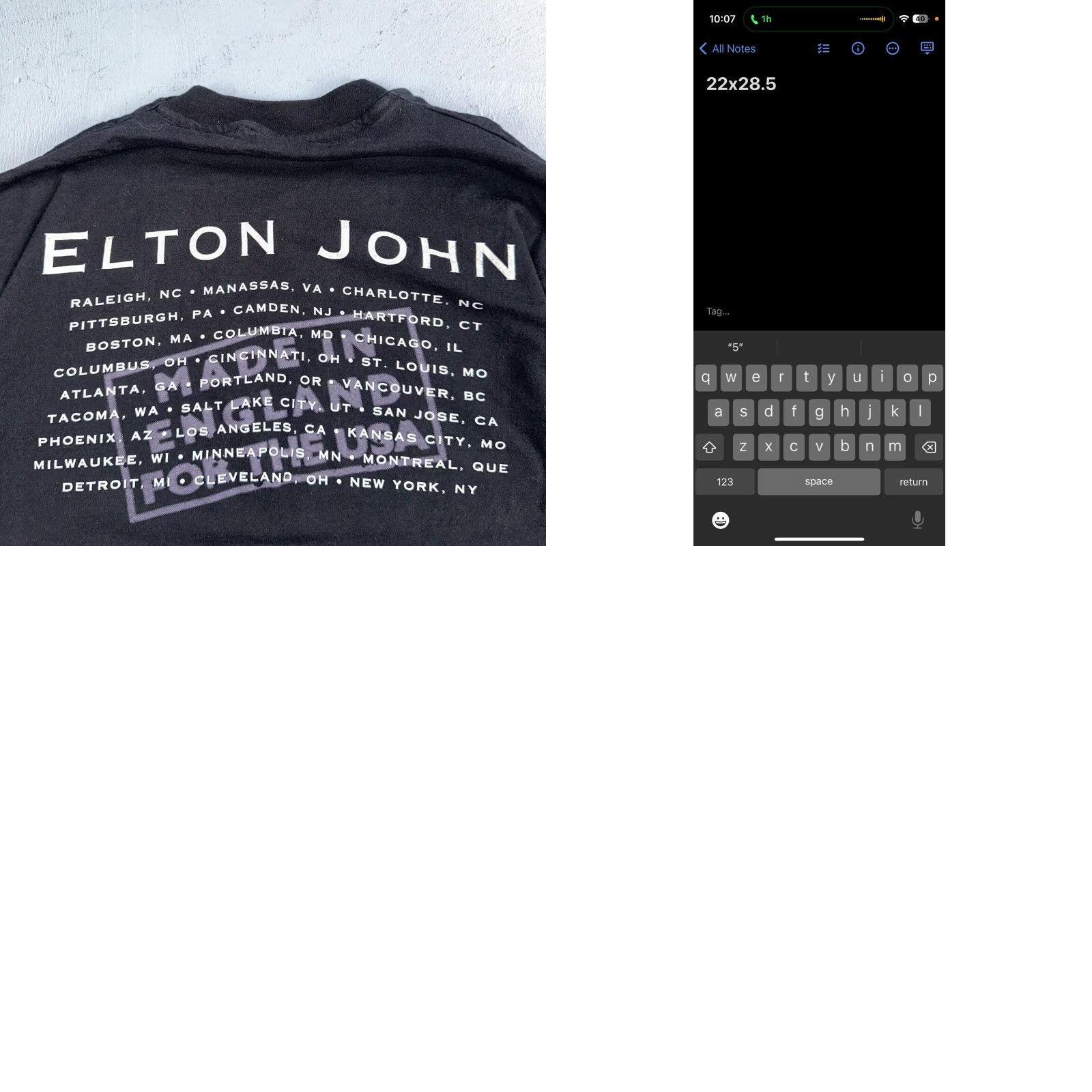 Vintage VINTAGE Elton John Gem T-Shirt Black XL Men Crew Neck Short Sleeve Made In USA Size XL 90s Vintage Theme Music Band Size US XL / EU 56 / 4 - 8 Thumbnail