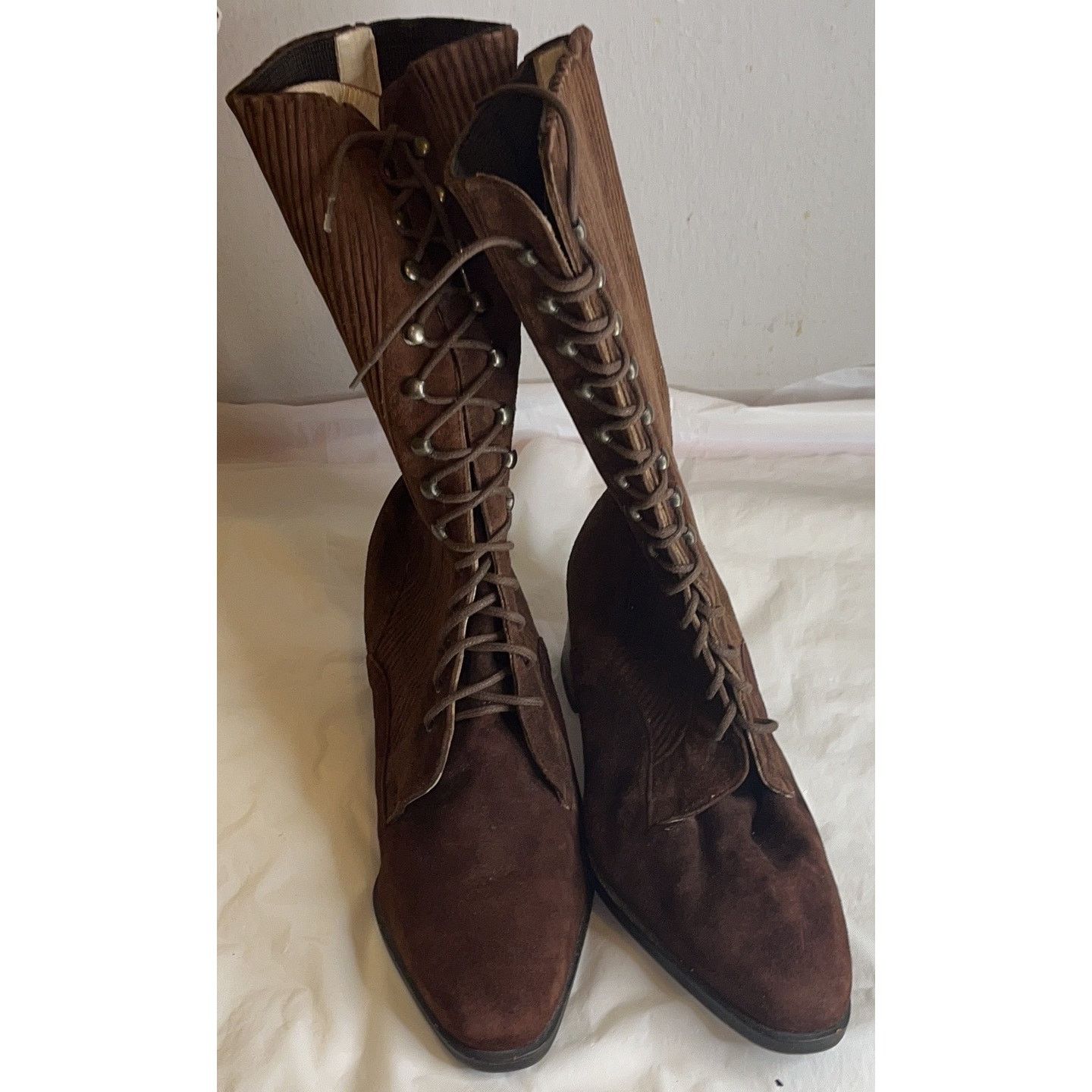 Other FRANCESCO RUGGERI Suede Brown Boots - Size 37 Size US 7 / IT 37 - 8 Thumbnail