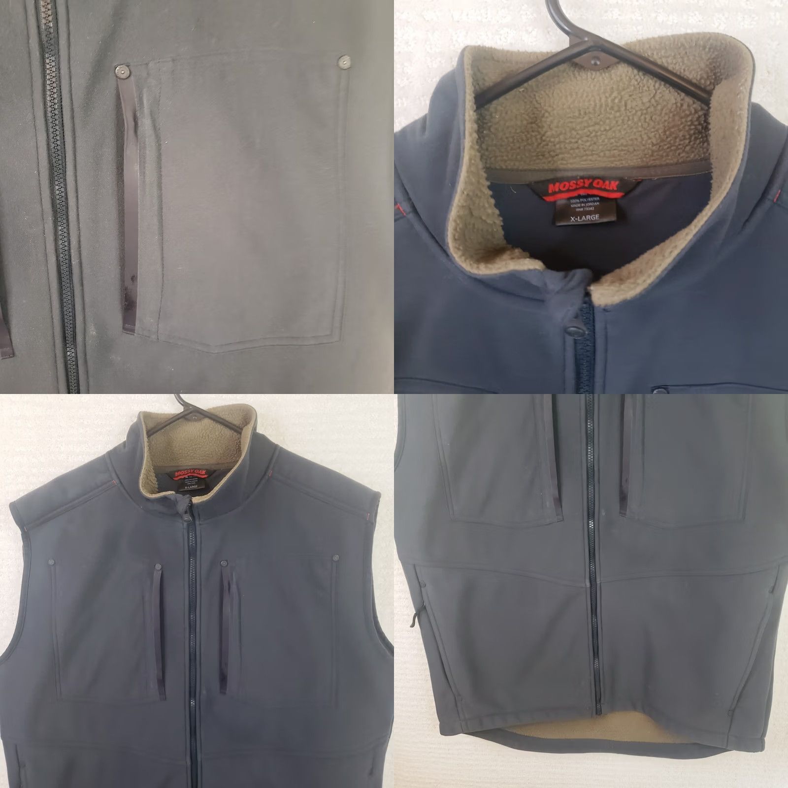 Vintage Mossy Oak Vest Sherpa Camp Sherpa Lined Vest XL Slate Blue Zip Pockets Mens Size US XL / EU 56 / 4 - 8 Thumbnail