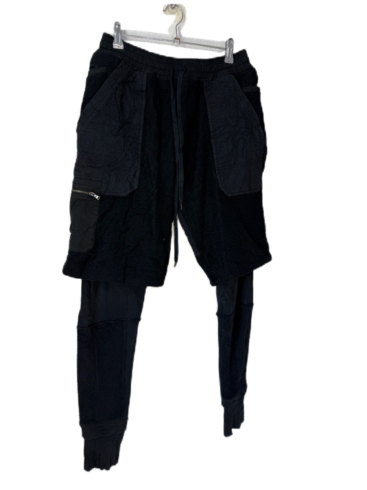 Wizzard Wizzard Layered Pants, Black Japanese Brand Rare Size US 33 - 3 Thumbnail