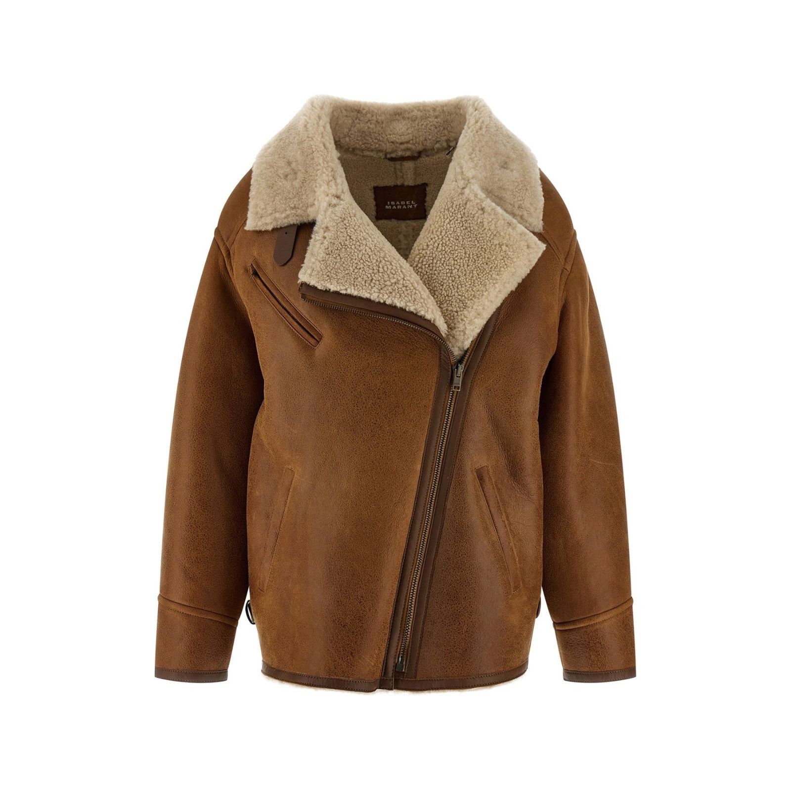 ISABEL MARANT Adelina Brown Leather Jacket New & Authentic (