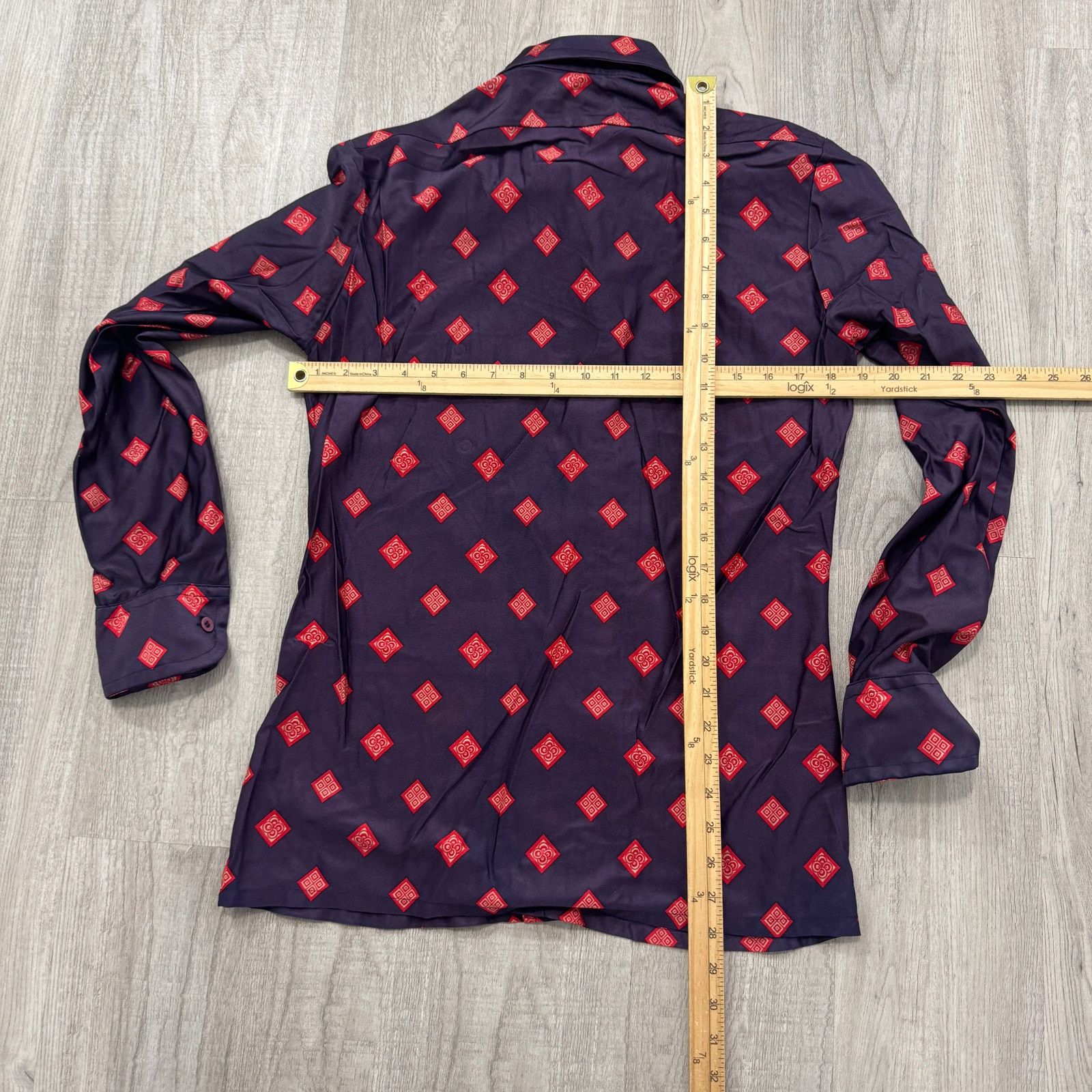 Vintage Vintage Arrow Shirt Mens Medium Geometric All Over Print 70s Size US M / EU 48-50 / 2 - 7 Thumbnail
