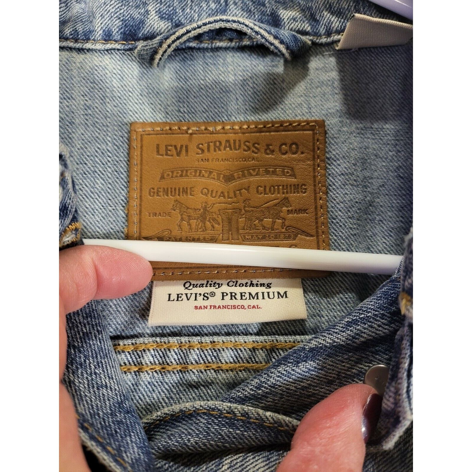 Levi's Levis Strauss Vintage Women's Denim Jacket Size Small. Size S / US 4 / IT 40 - 4 Thumbnail