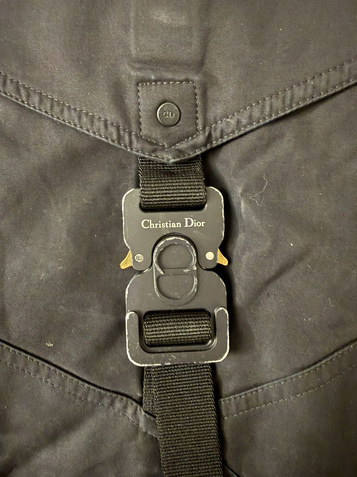 Alyx × Dior Dior x 1017 ALYX 9SM Buckle Cargo Pant - Black Size US 36 / EU 52 - 2 Thumbnail