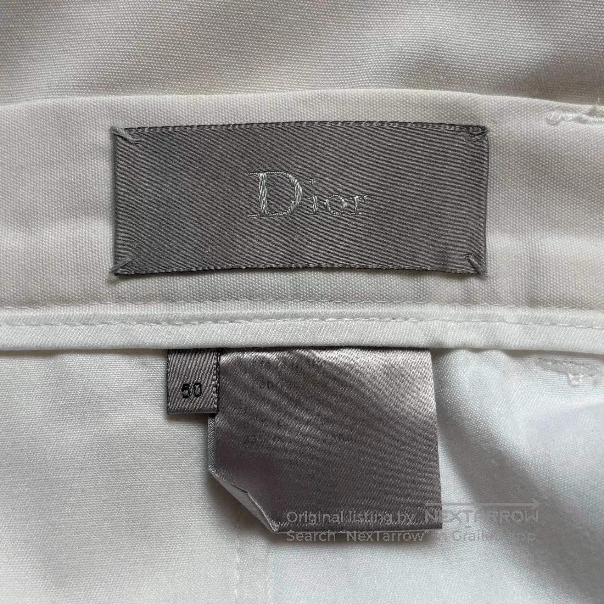 Dior Dior Homme Wide Leg Trousers in Beige. Size US 34 / EU 50 - 4 Thumbnail