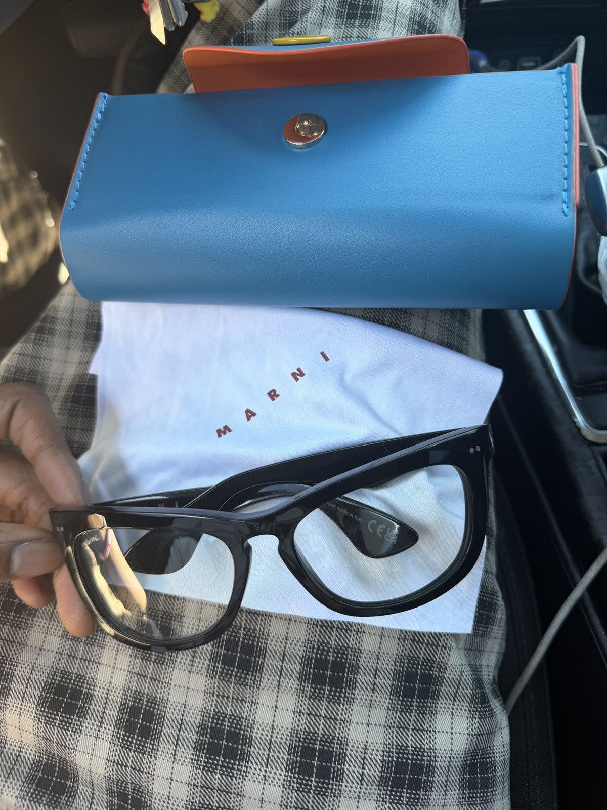 Marni Marni Black Isamu Glasses Size ONE SIZE - 1 Thumbnail