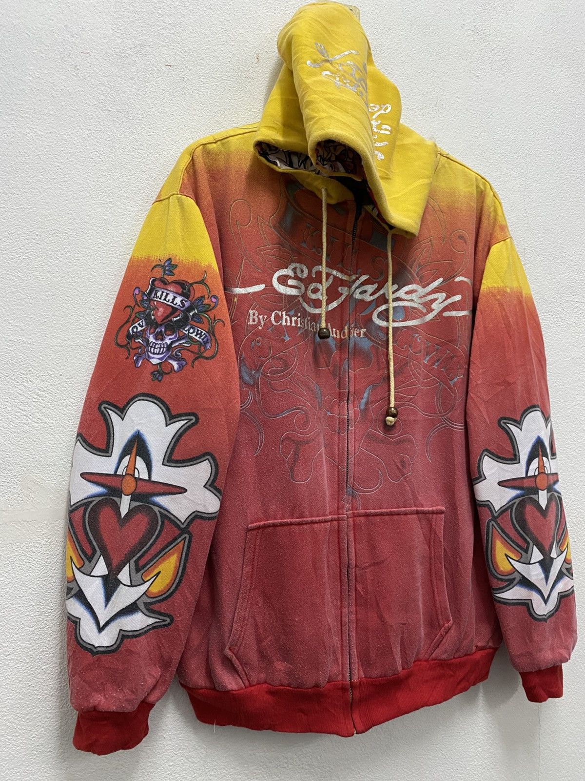 Affliction × Ed Hardy Ed Hardy fullprint two way zipper hoodie Size US M / EU 48-50 / 2 - 7 Thumbnail
