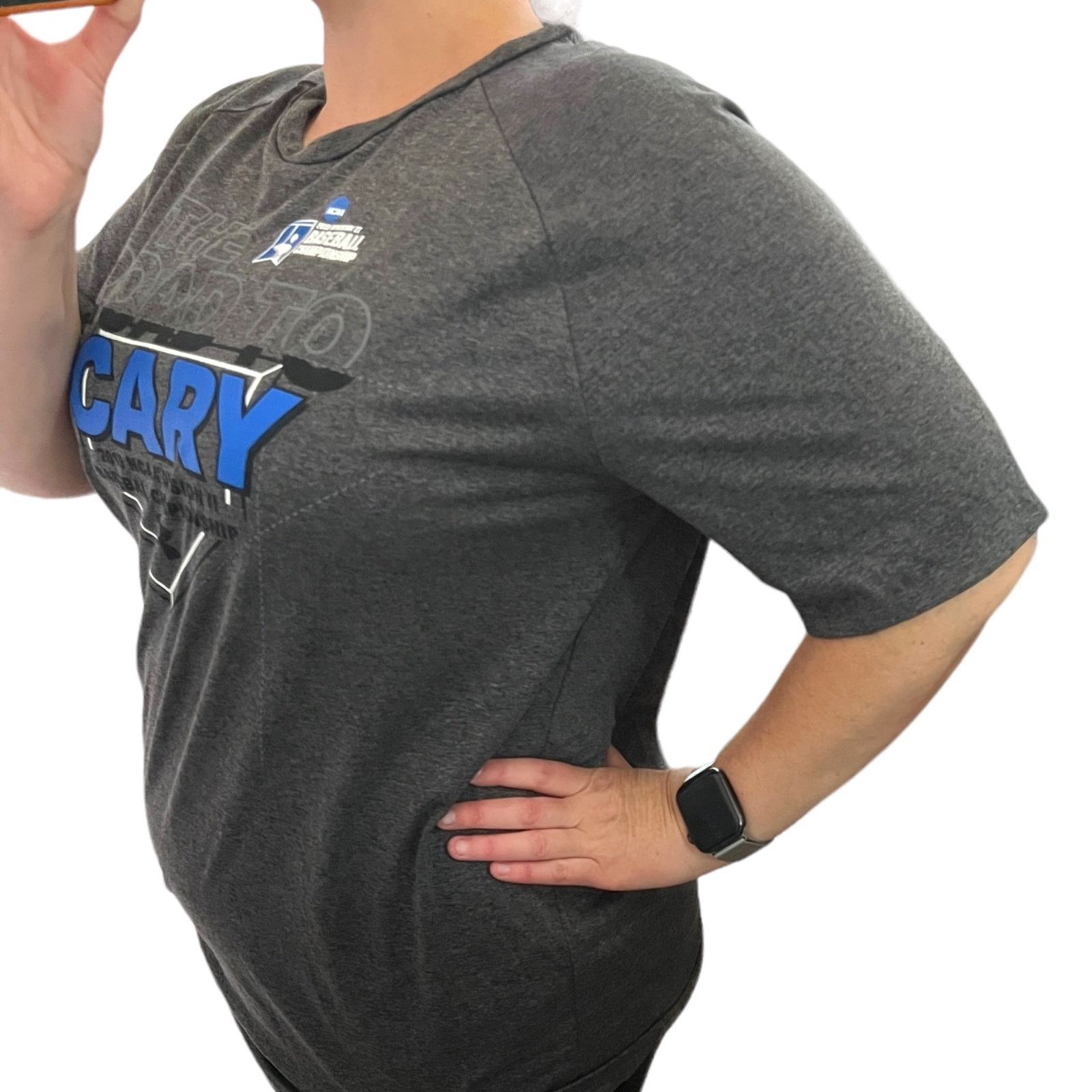 Under Armour "The Road to Cary" 2019 NCAA Baseball Championship Tee Size US XL / EU 56 / 4 - 4 Thumbnail
