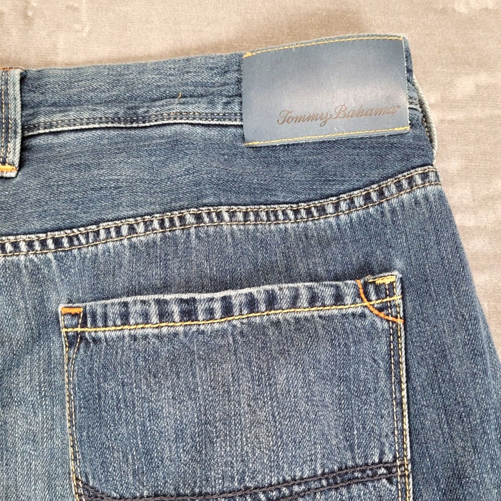 Tommy Bahama Tommy Bahama Jeans Mens 36x29 Blue Denim Lyocell Blend Straight Regular Fit Casual 5-Pocket Logo Size US 36 / EU 52 - 8 Thumbnail