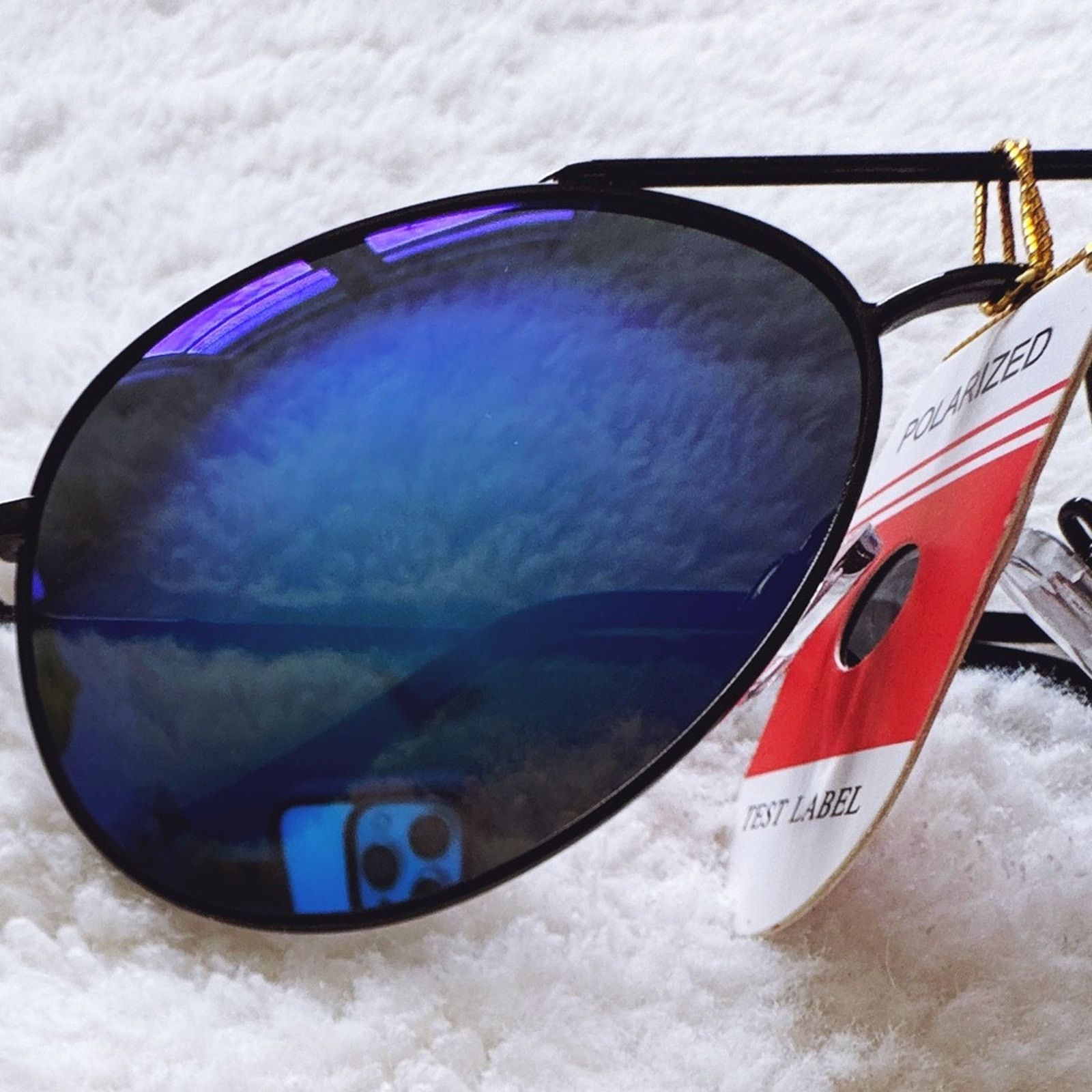 Other Freya Blue w/Black Rim Mirrored Sunglasses Size ONE SIZE - 3 Thumbnail