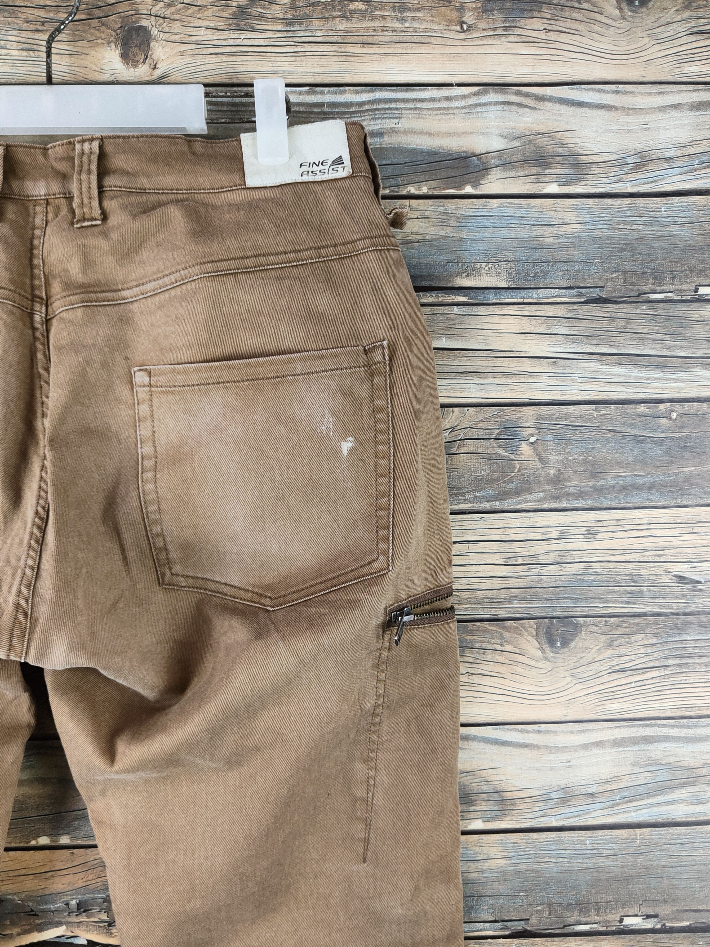 Japanese Brand DL Fine Assist Brown Multipocket Cargo Pants #46-322 Size US 34 / EU 50 - 10 Thumbnail