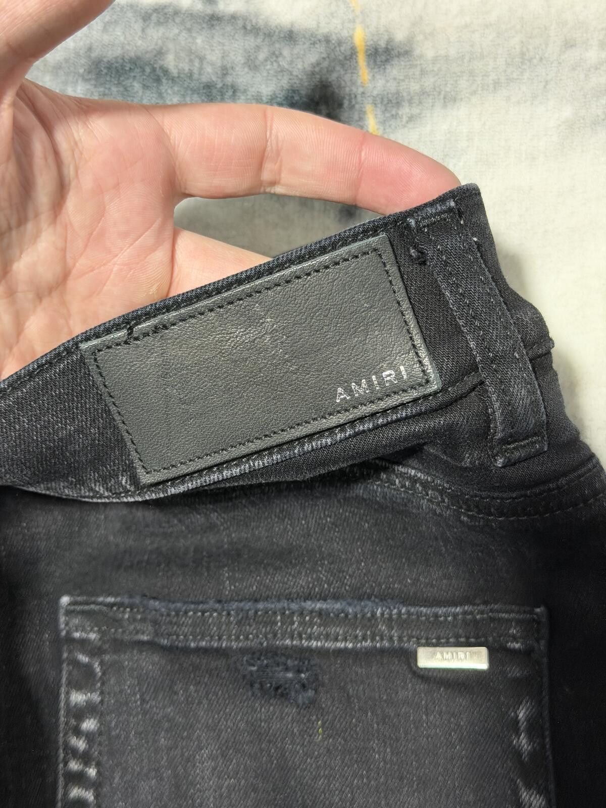 Amiri Amiri Thrasher Rainbow Paisley Black Denim NEW - Sz31 Size US 31 - 4 Thumbnail