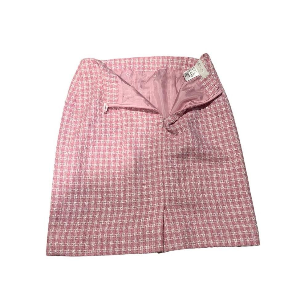 Escada Escada Pink Tweed Skirt size 36 Size 30" / US 8 / IT 44 - 3 Thumbnail
