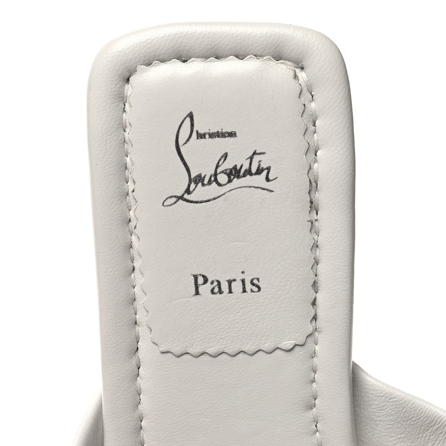 Christian Louboutin o1s1wg110924 Miss Spika Slide in White Size US 9 / IT 39 - 6 Thumbnail