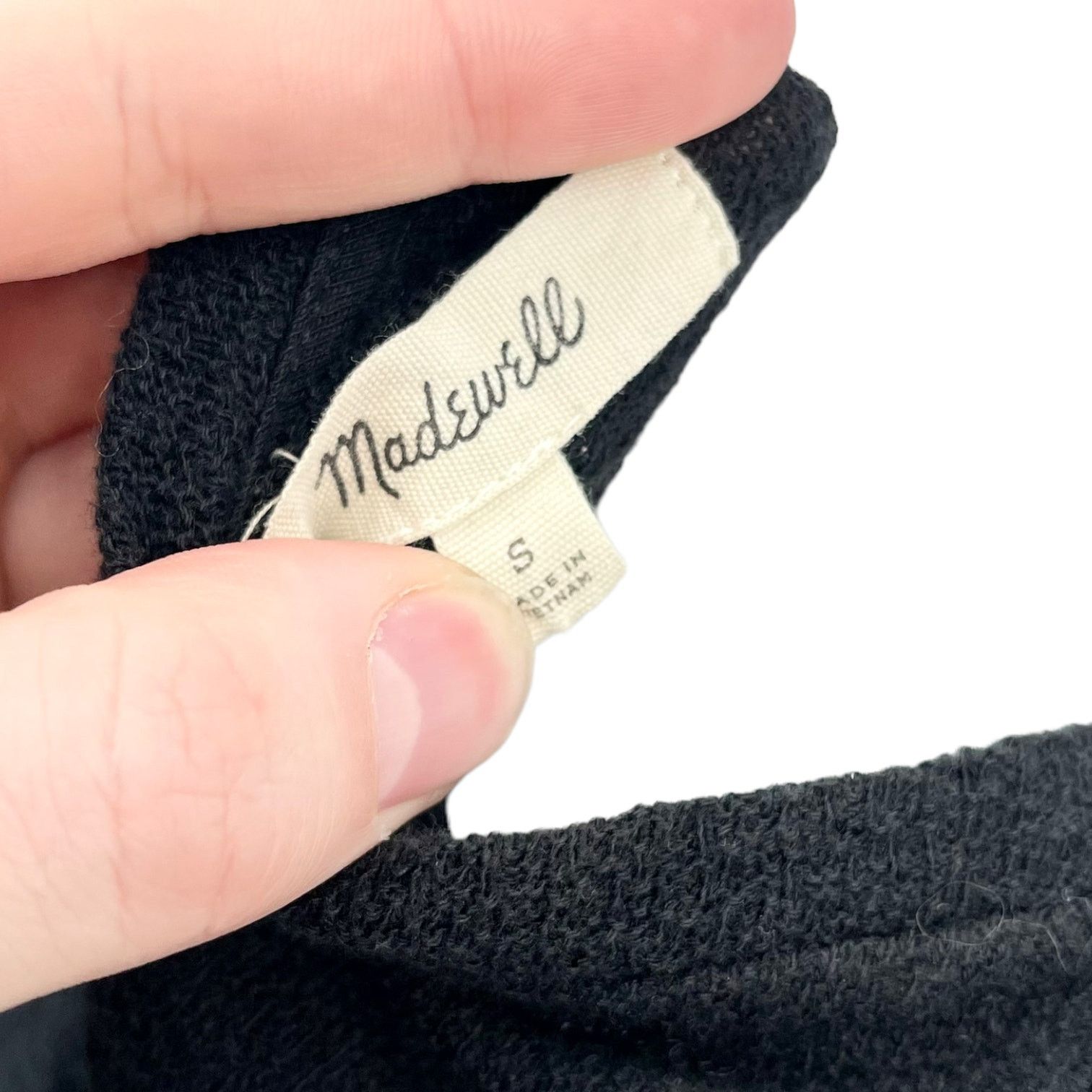 Madewell Madewell Crewneck Black Tie Front Women Size Small Top Size S / US 4 / IT 40 - 5 Thumbnail