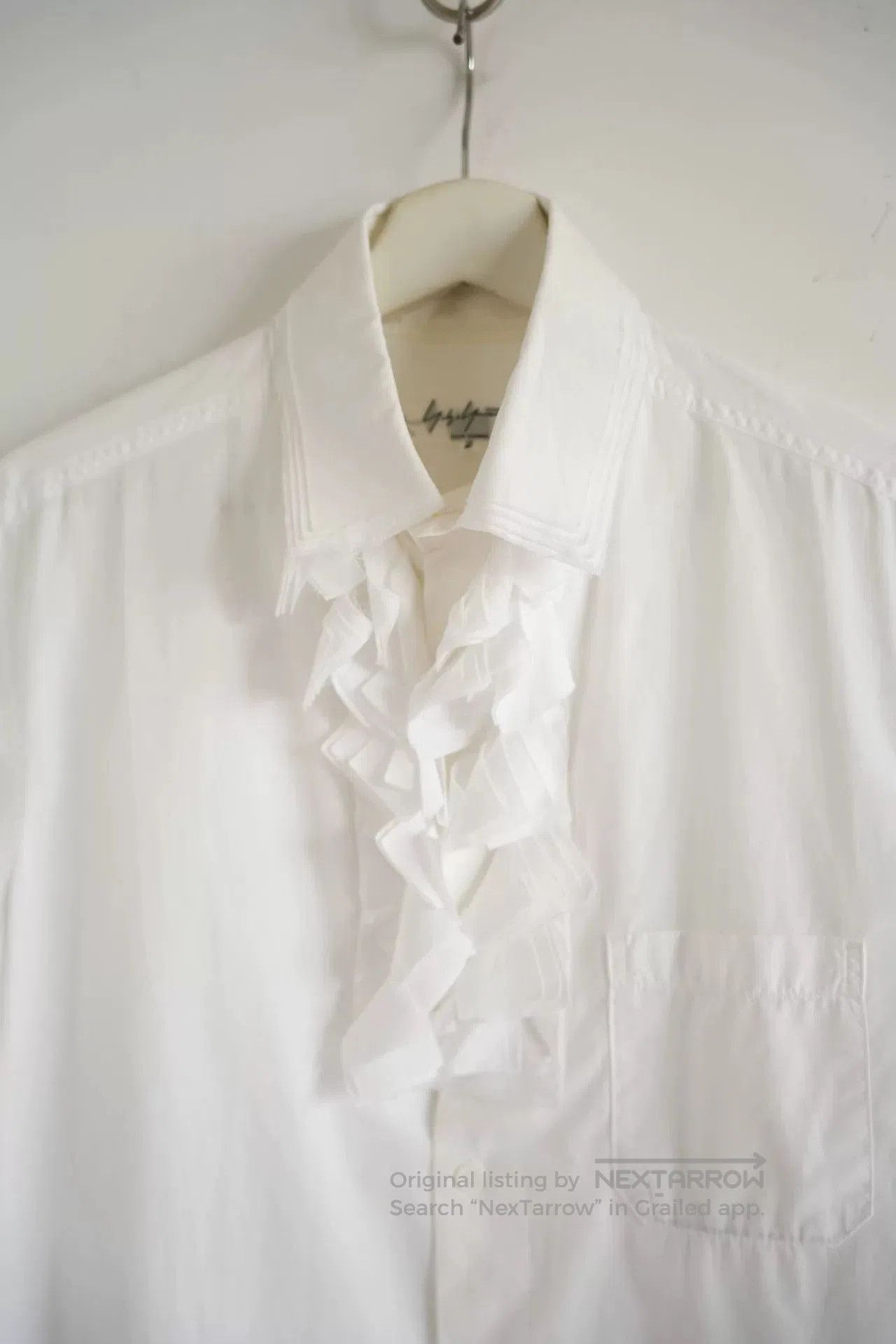 Yohji Yamamoto Yohji Yamamoto White Long Sleeve Shirt. Size US M / EU 48-50 / 2 - 4 Thumbnail