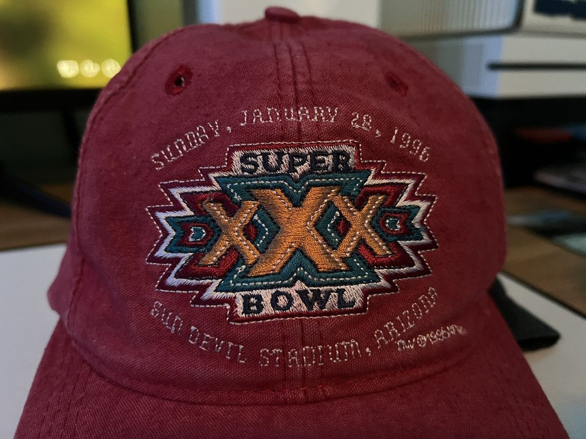 Vintage Men’s Red NFL “Super Bowl XXX” Vintage SnapBack Hat *Rare* Size ONE SIZE - 2 Thumbnail
