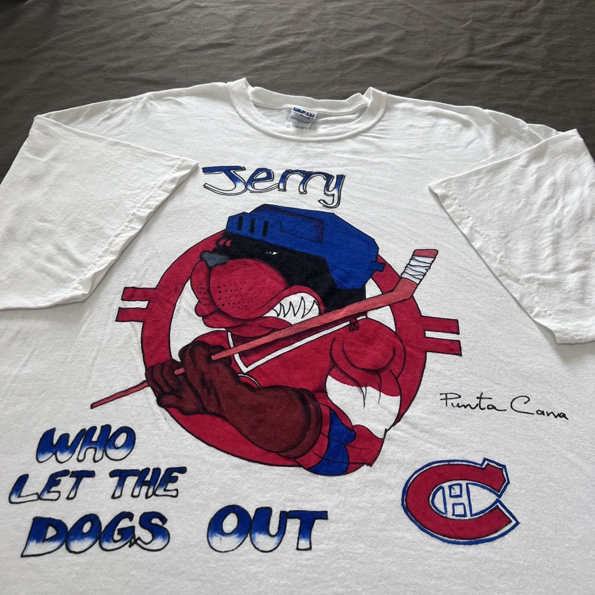 Vintage Y2K Jerry Montreal Canadiens Hockey NHL Tee 3XL oversized Size US XXL / EU 58 / 5 - 1 Thumbnail