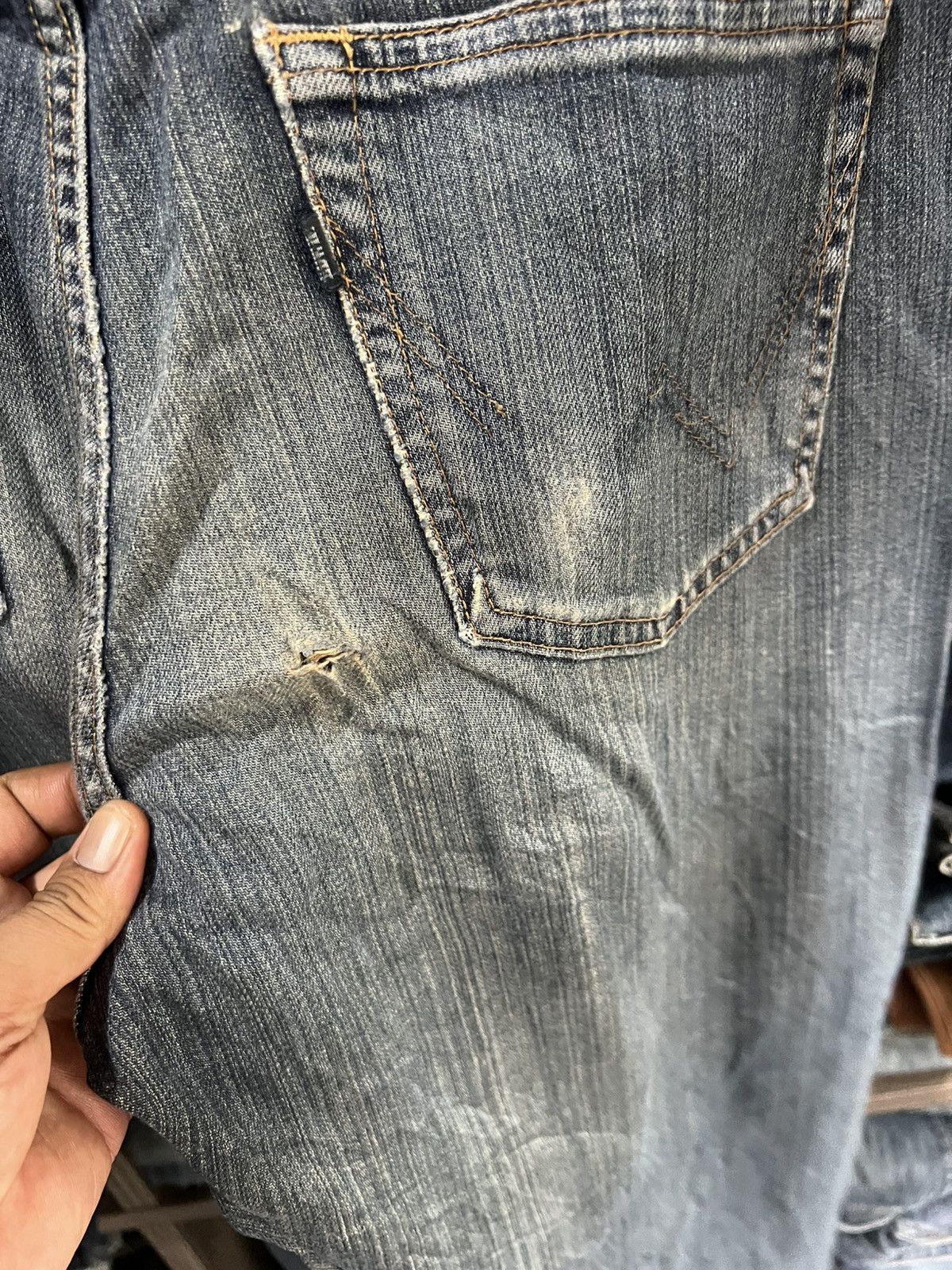 Edwin 🔥Vintage Edwin S403 Distressed Denim Size US 32 / EU 48 - 14 Thumbnail