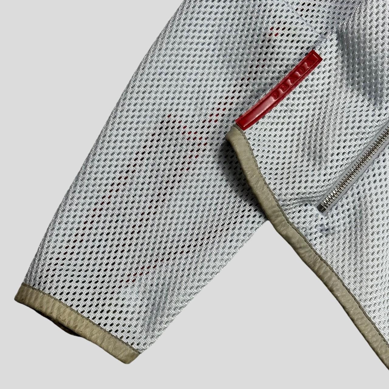 Prada Prada Sport SS00 Technical Mesh Moto Jacket - IT46 Size M / US 6-8 / IT 42-44 - 4 Thumbnail