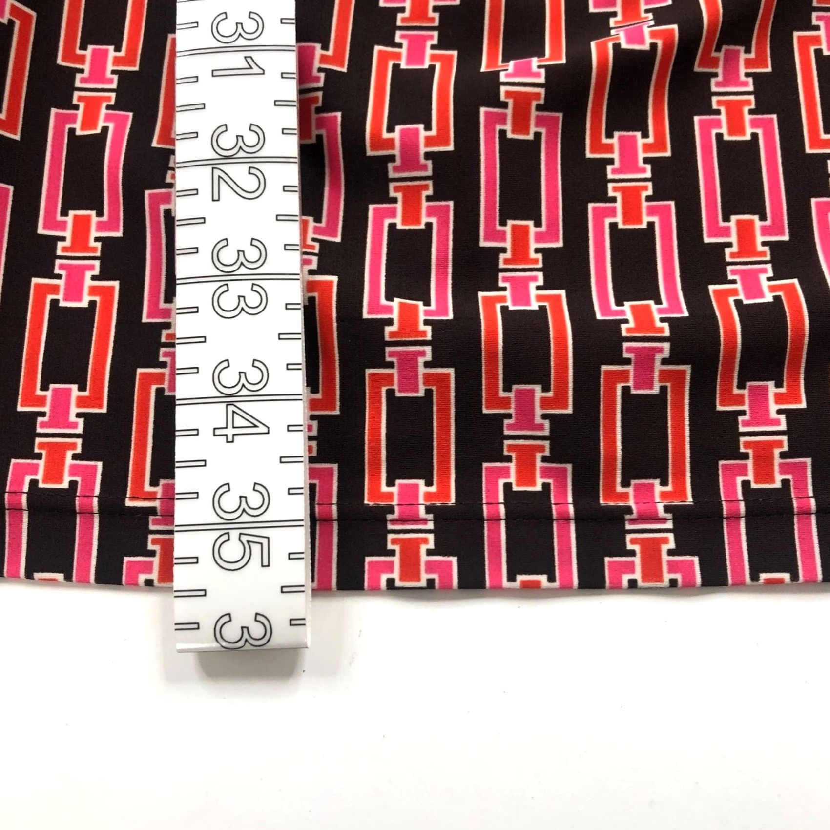 Vintage Jude Connally A-Line Dress MINT Brown Red All Over Print 3/4 Sleeve Short Length Womens Medium"> Size M / US 6-8 / IT 42-44 - 4 Thumbnail