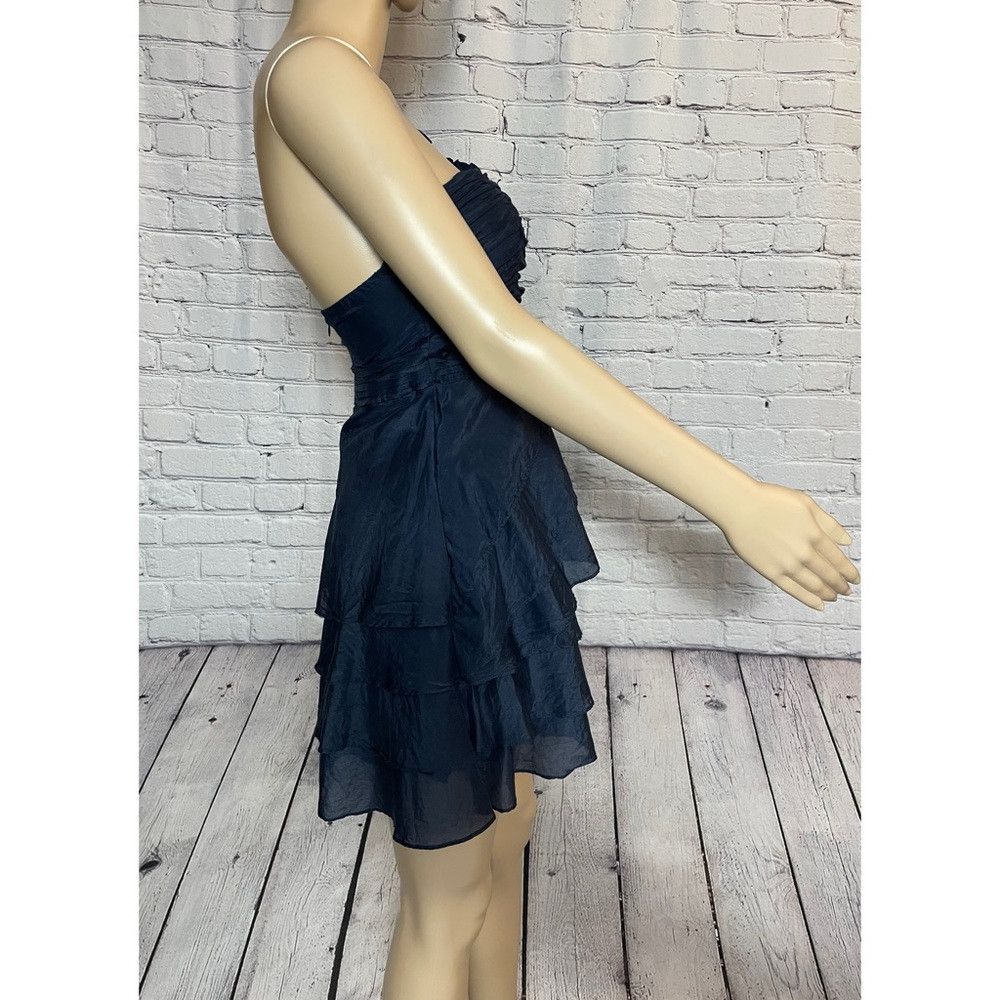 Other Miss Minuet Cotton Silk One Shoulder Blue Mini Dress Size S Size S / US 4 / IT 40 - 2 Thumbnail
