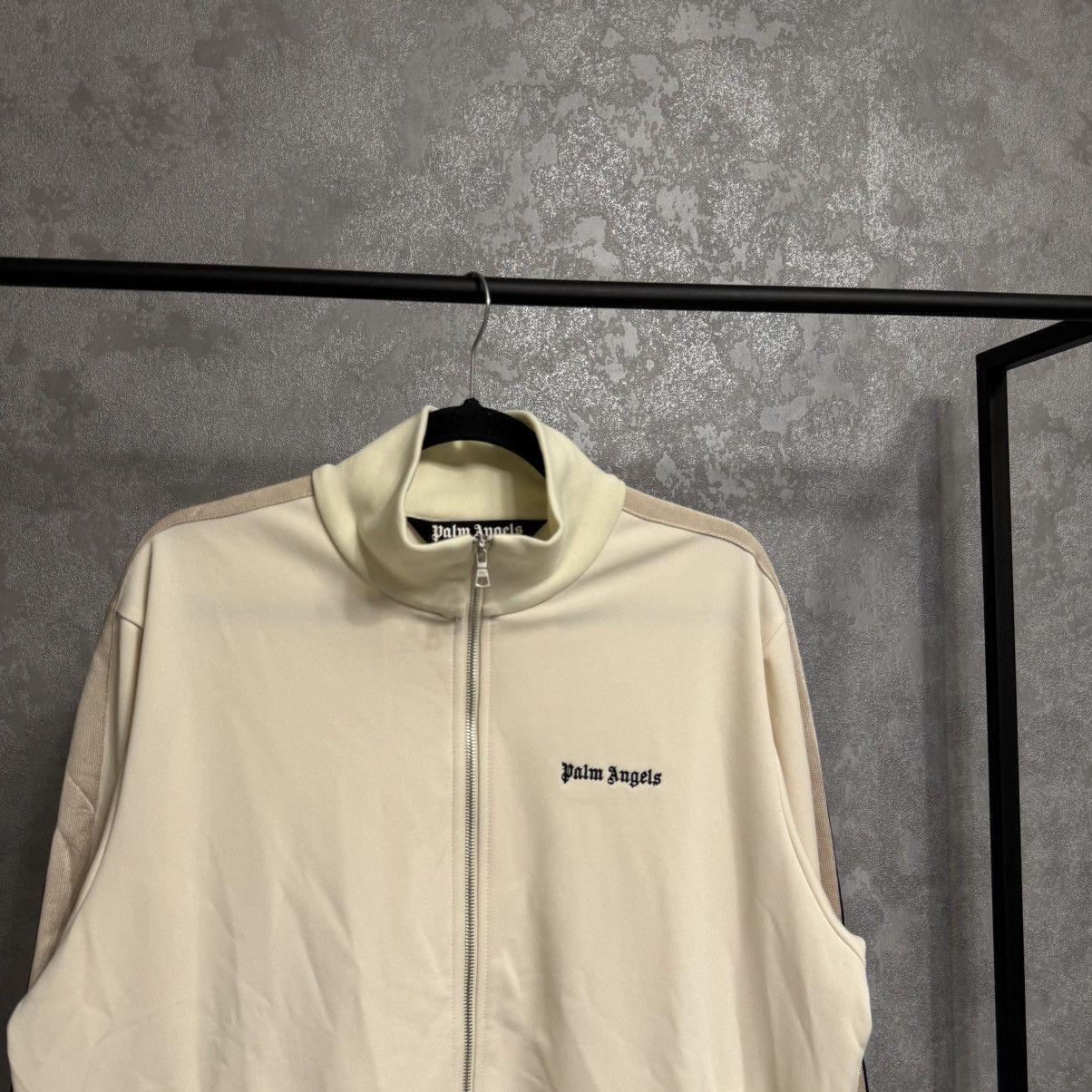 Palm Angels Cream Track Jacket in Beige, Men's (Size Xl) — image 2 of 6