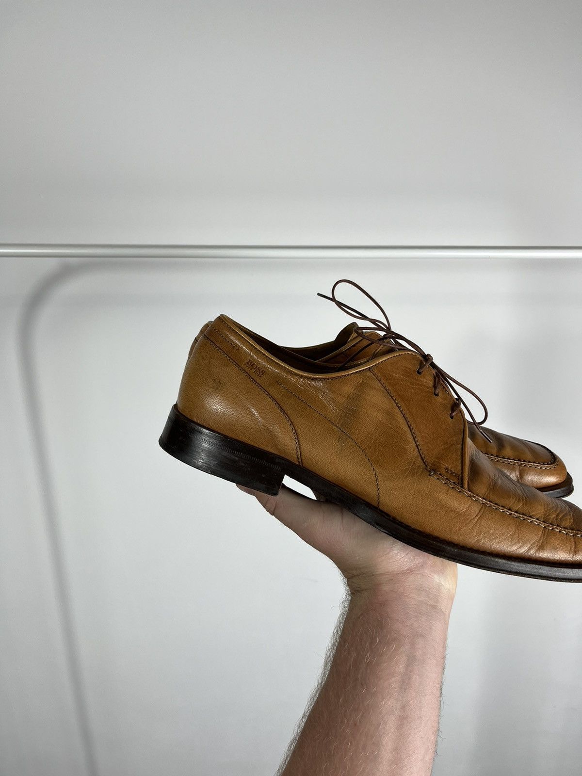 Hugo Boss × Leather × Vintage Vintage Brown Boots Classic Leather Classy Casual Shoes Size US 10 / EU 43 - 3 Thumbnail