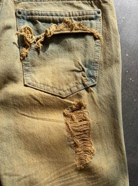 Other MIDAS Washed Distressed Mud-Dyed Denim Jeans Size US 37 - 6 Thumbnail