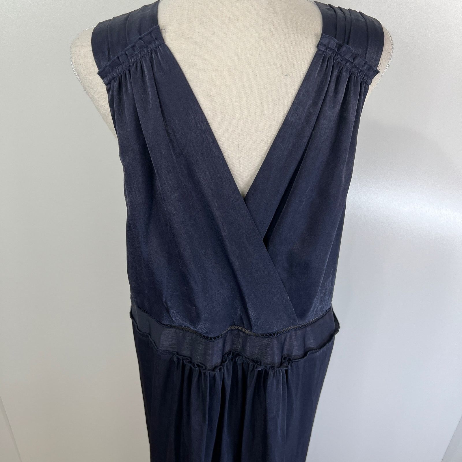 Jonathan Simkhai Jonathan Simkhai Tiered Sleeveless V Neck Maxi Dress Size XXL / US 16-18 / IT 52-54 - 12 Thumbnail