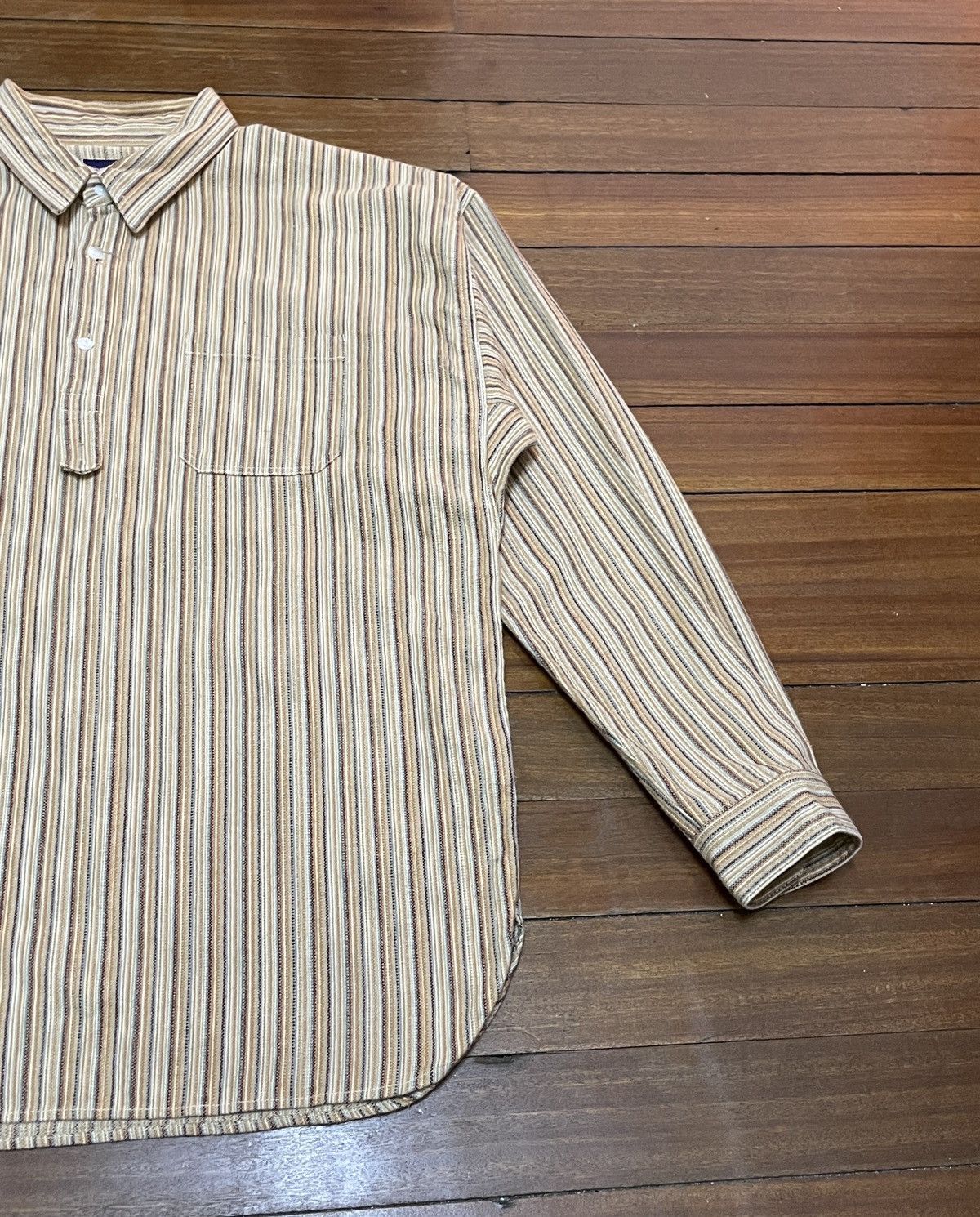 Japanese Brand Rare Vintage Japanese Brand Nepenthes Pullover Shirt 1990s Size US L / EU 52-54 / 3 - 6 Thumbnail