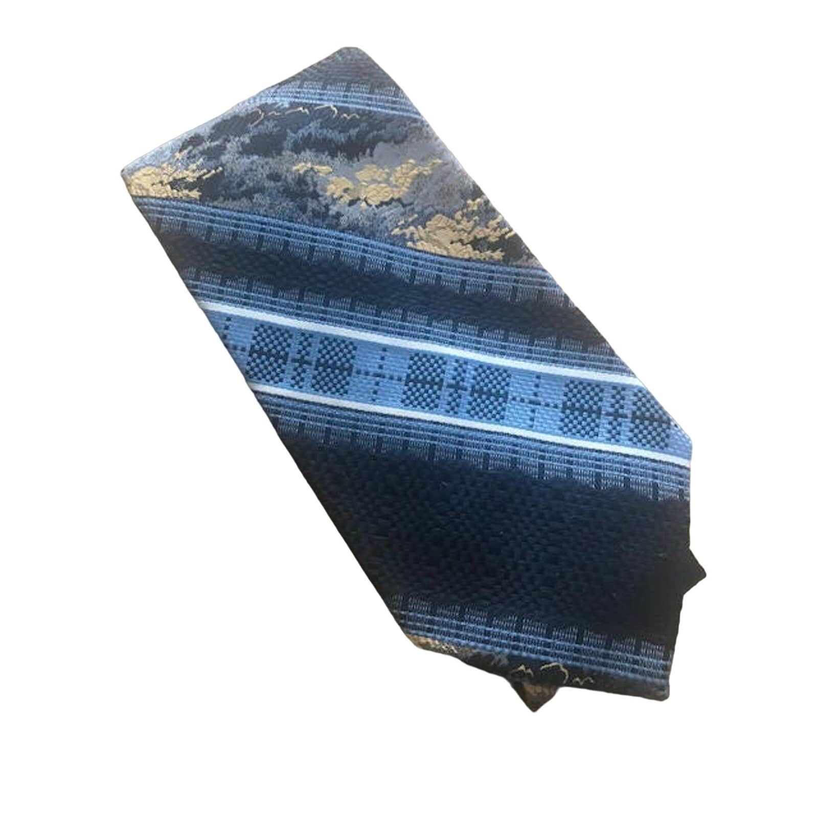 Vintage Vintage Dark Blue Carriage Cravats Necktie Size ONE SIZE - 1 Thumbnail