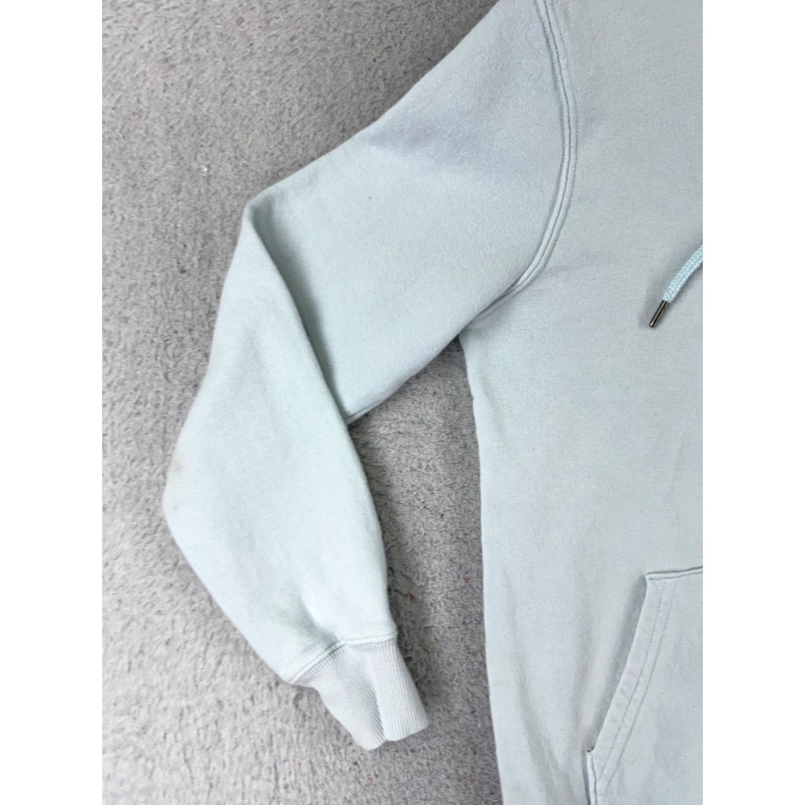 The North Face The North Face Hoodie Womens Small Blue Pullover Pocket Cotton Blend Size S / US 4 / IT 40 - 3 Thumbnail
