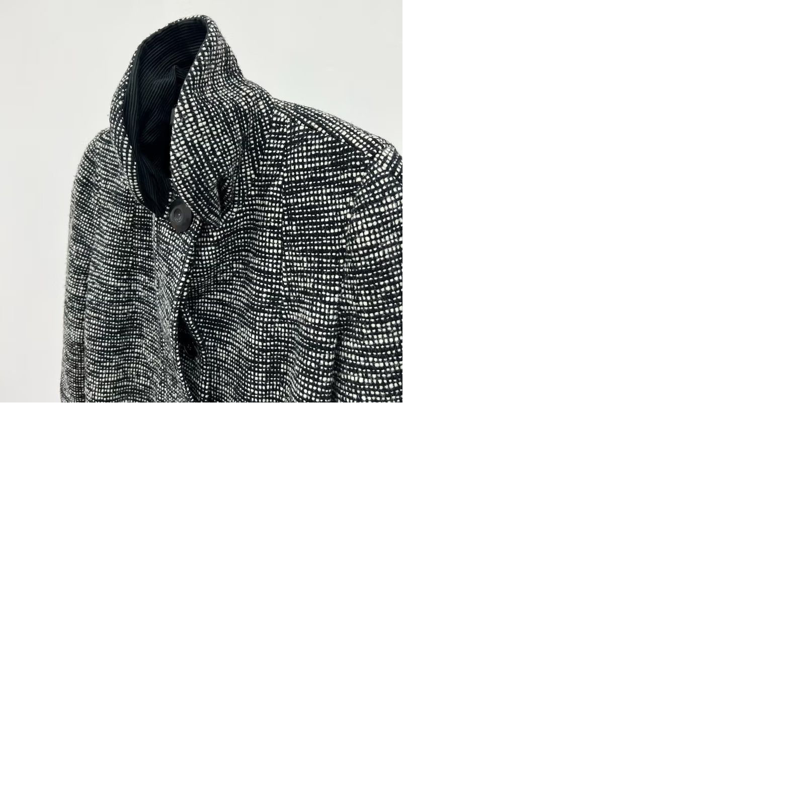Kenzo VINTAGE KENZO Coat Jacket Women's M Gray Floral Wool 78% Wool 22% Polyamide Regular Size M Womens Size M / US 6-8 / IT 42-44 - 9 Thumbnail