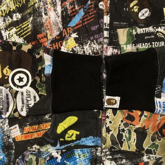 Bape BAPE Flyer Pattern Shark Full Zip Hoodie a bathing ape Size US S / EU 44-46 / 1 - 7 Thumbnail