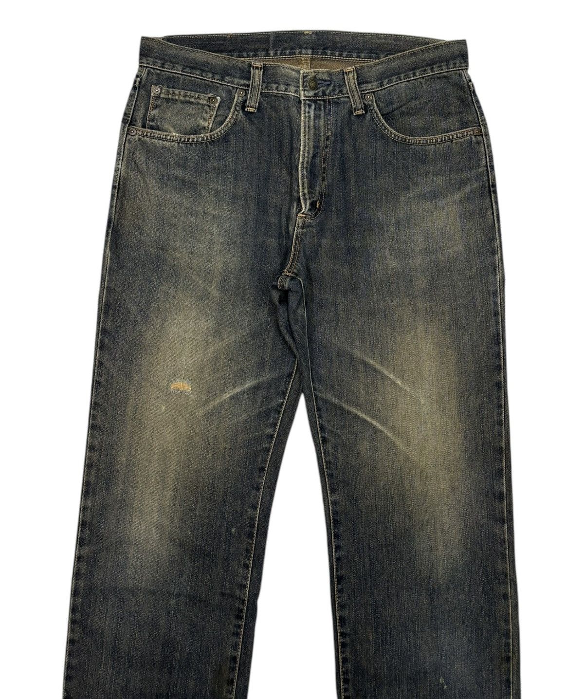 Edwin 🔥DISTRESSED DENIM EDWIN 404 MUD WASH REGULAR BAGGY JEANS Size US 36 / EU 52 - 3 Thumbnail