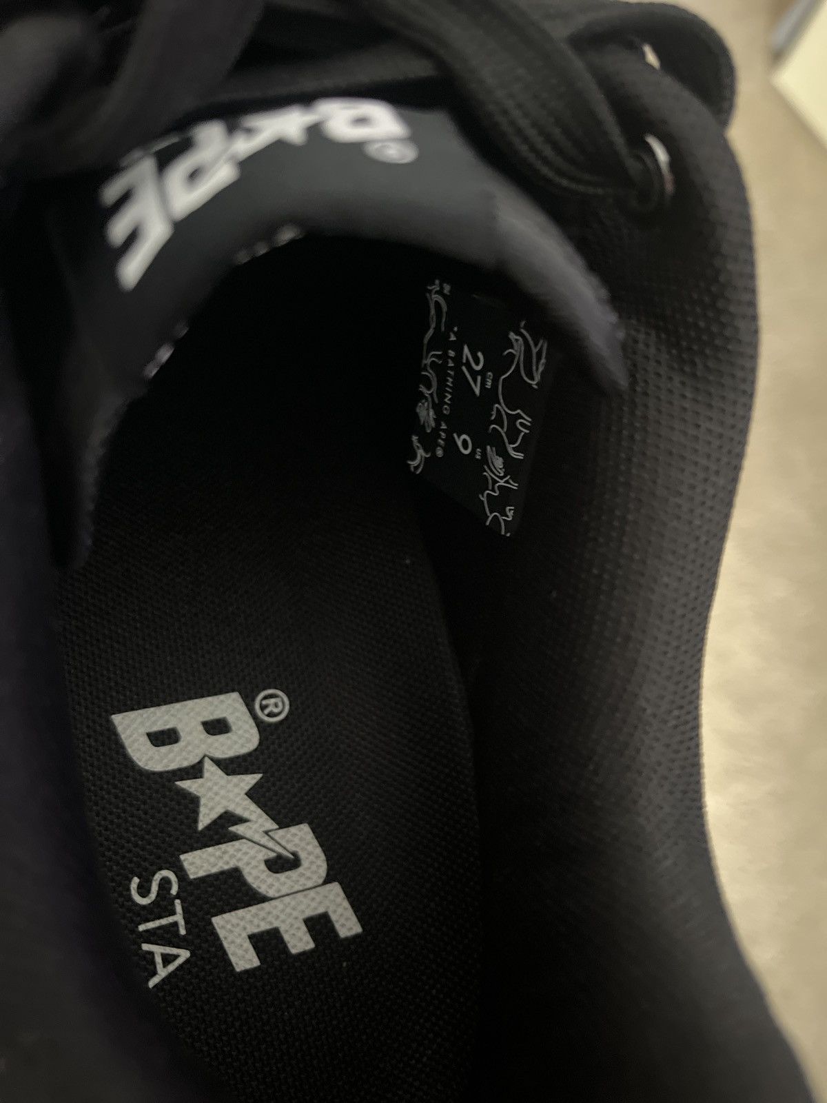 Bape BAPESTA SHARK “m2” BLACK Size US 9 / EU 42 - 16 Thumbnail