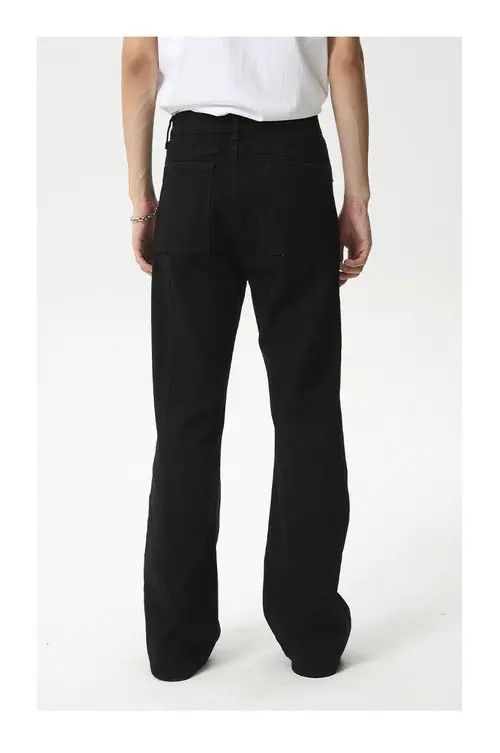 Jean Black cleanfit high street simple flared casual jeans Size US 34 / EU 50 - 6 Thumbnail