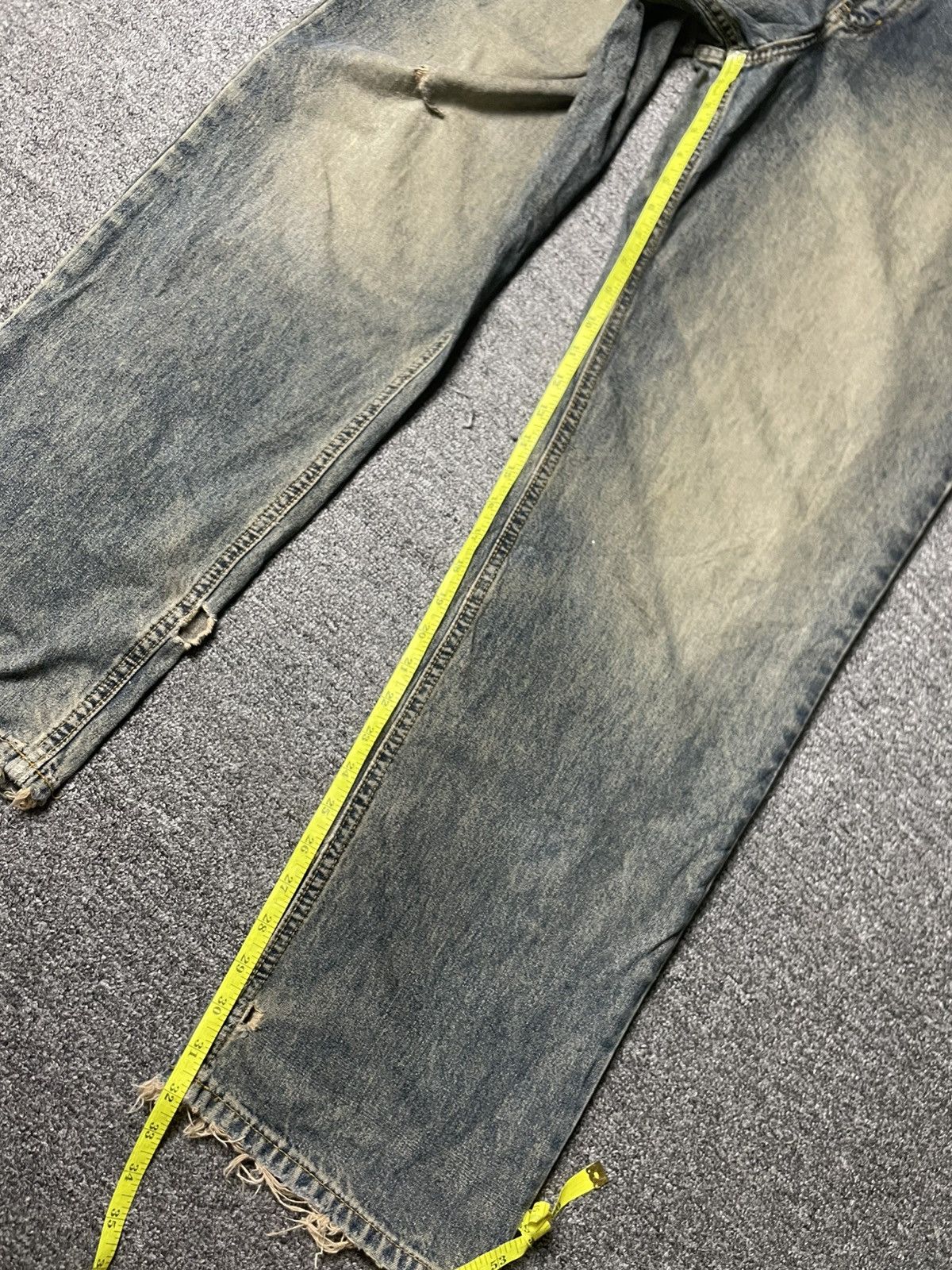 Japanese Brand × Vintage Vintage SAVIER Wash Selvedge Jeans (91) Size US 33 - 8 Thumbnail
